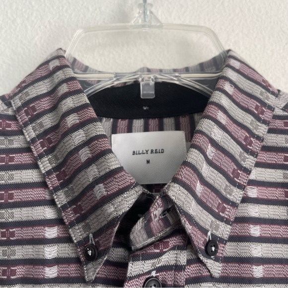 Billy Reid Button Down Long Sleeve Pattern Shirt - Picture 4 of 9